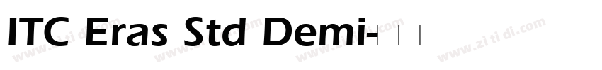ITC Eras Std Demi字体转换